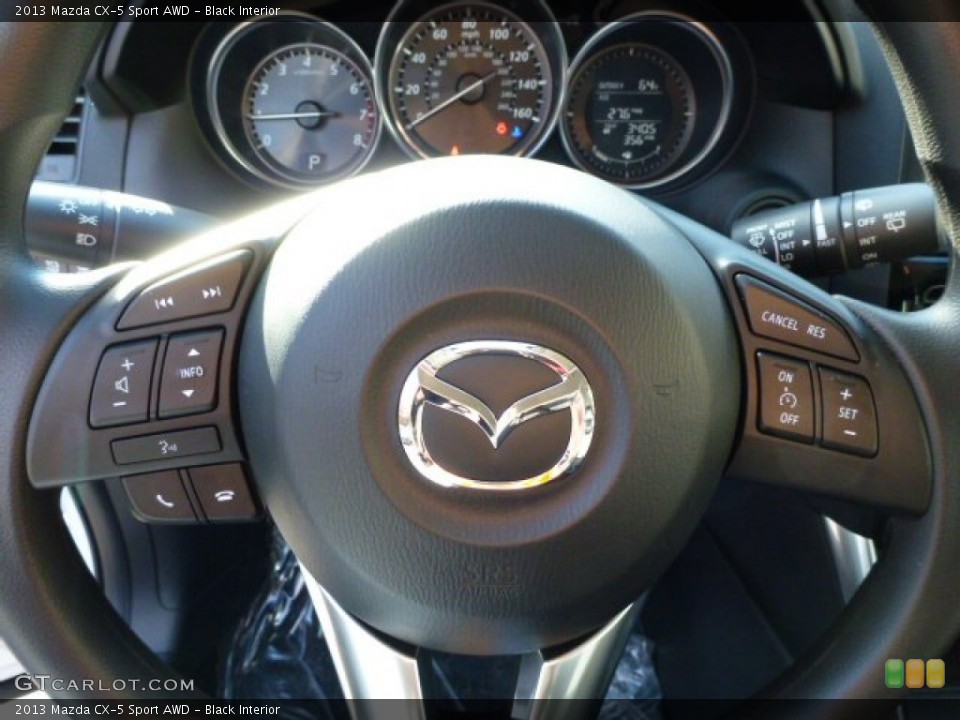 Black Interior Controls for the 2013 Mazda CX-5 Sport AWD #77143325