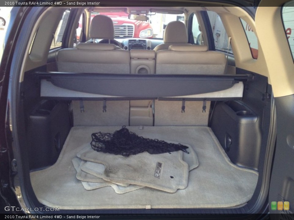 Sand Beige Interior Trunk for the 2010 Toyota RAV4 Limited 4WD #77143661
