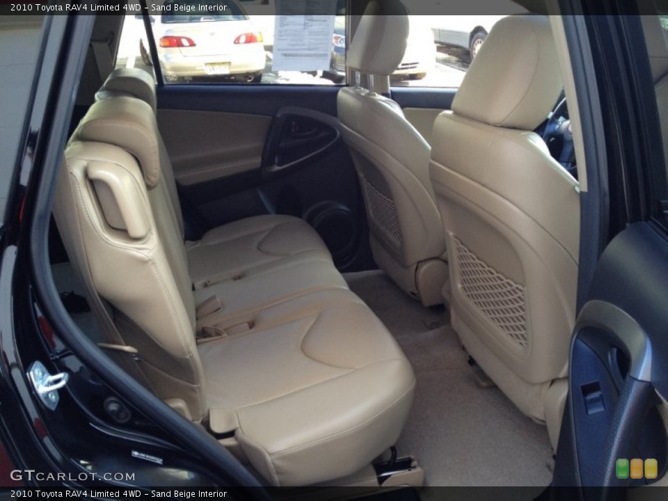 Sand Beige Interior Rear Seat for the 2010 Toyota RAV4 Limited 4WD #77143700