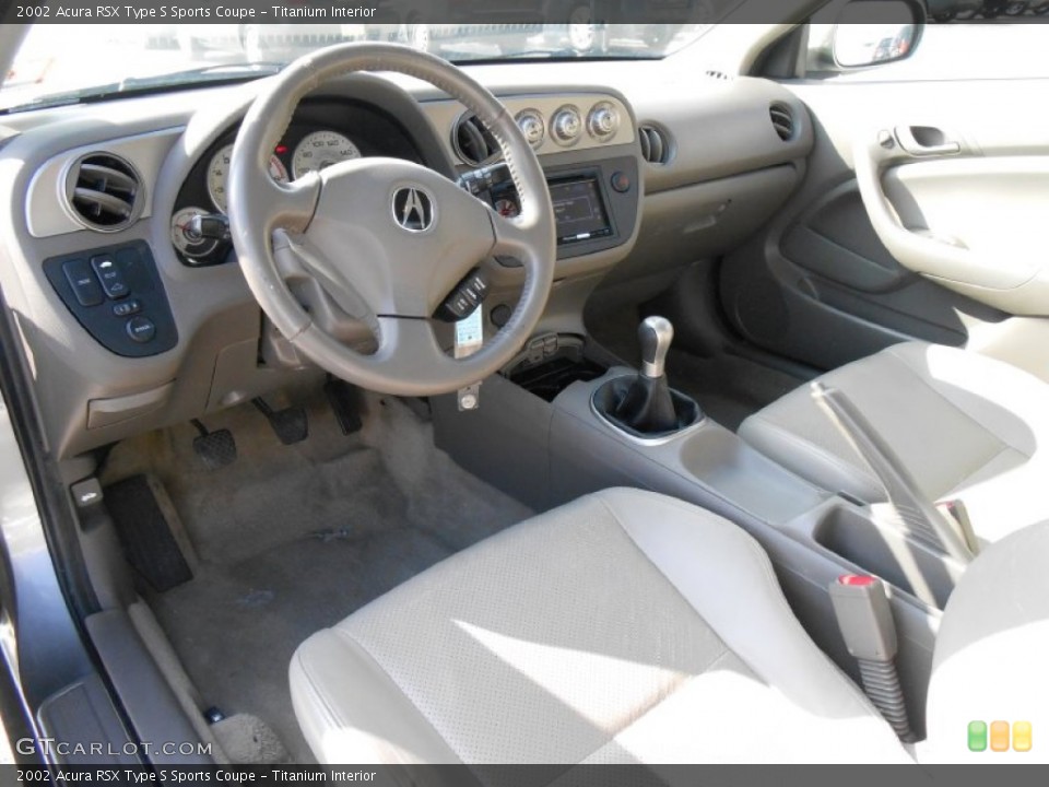 Titanium Interior Prime Interior for the 2002 Acura RSX Type S Sports Coupe #77144159