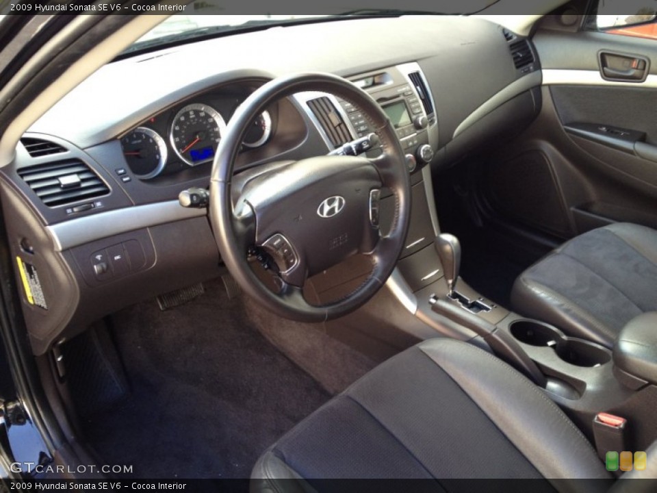 Cocoa Interior Prime Interior for the 2009 Hyundai Sonata SE V6 #77144543