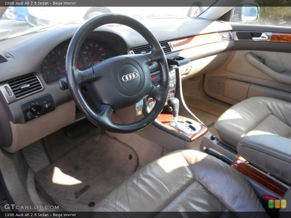 Beige Interior Prime Interior for the 1998 Audi A6 2.8 Sedan #77144606