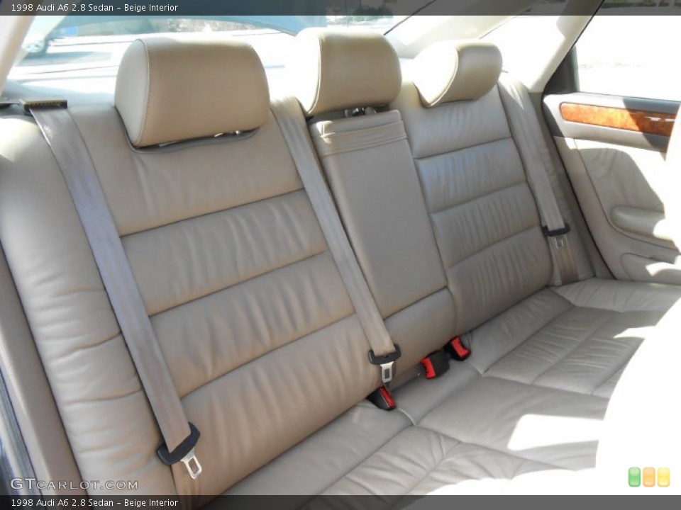 Beige Interior Rear Seat for the 1998 Audi A6 2.8 Sedan #77144710