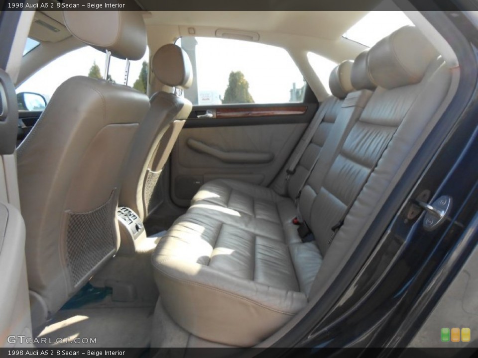 Beige Interior Rear Seat for the 1998 Audi A6 2.8 Sedan #77144742