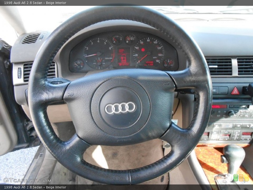 Beige Interior Steering Wheel for the 1998 Audi A6 2.8 Sedan #77144915