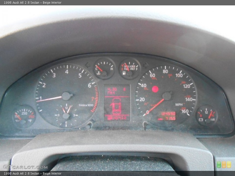 Beige Interior Gauges for the 1998 Audi A6 2.8 Sedan #77144932