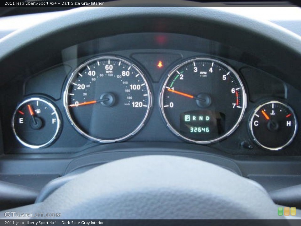 Dark Slate Gray Interior Gauges for the 2011 Jeep Liberty Sport 4x4 #77145062