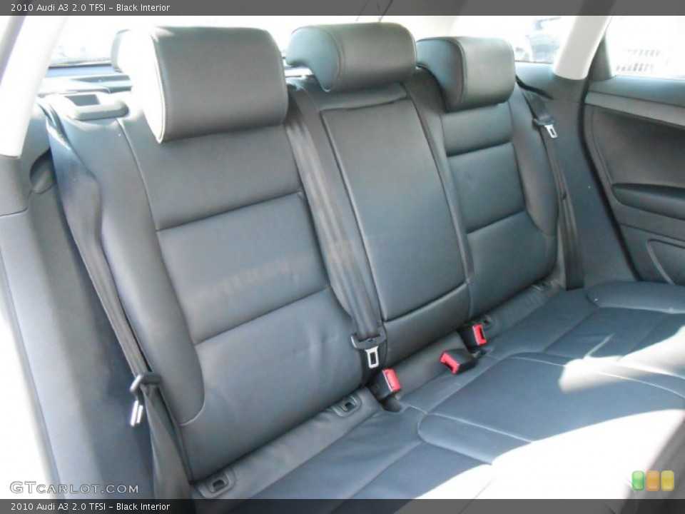 Black Interior Rear Seat for the 2010 Audi A3 2.0 TFSI #77145239