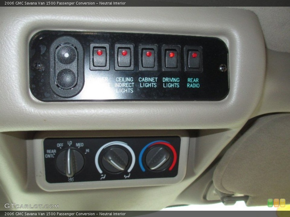 Neutral Interior Controls for the 2006 GMC Savana Van 1500 Passenger Conversion #77145278