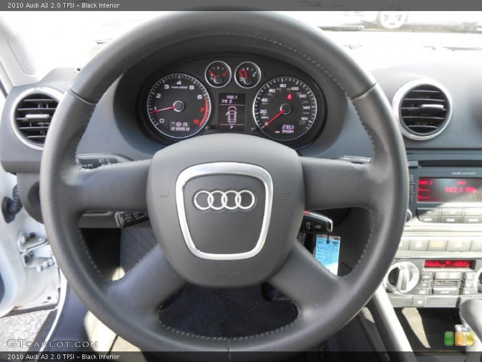 Black Interior Steering Wheel for the 2010 Audi A3 2.0 TFSI #77145440
