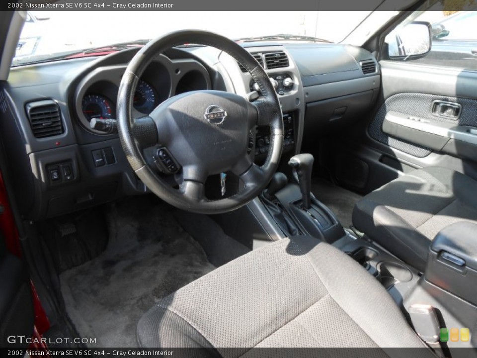 Gray Celadon Interior Prime Interior for the 2002 Nissan Xterra SE V6 SC 4x4 #77145641