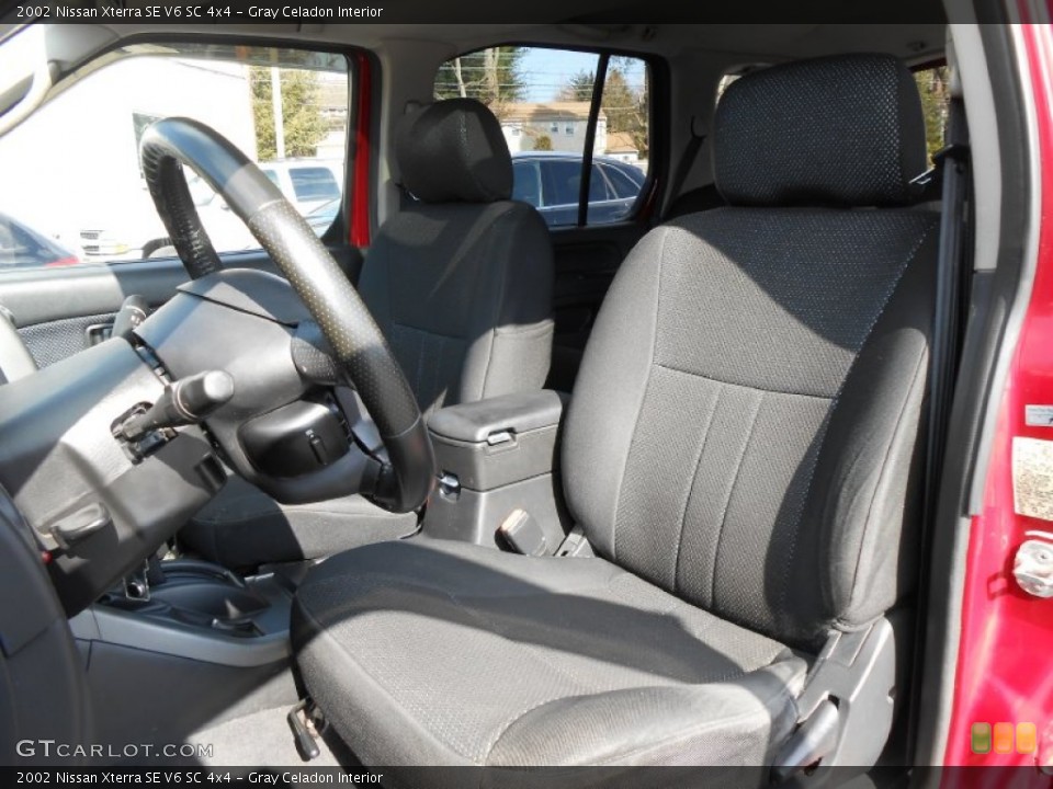 Gray Celadon Interior Front Seat for the 2002 Nissan Xterra SE V6 SC 4x4 #77145678