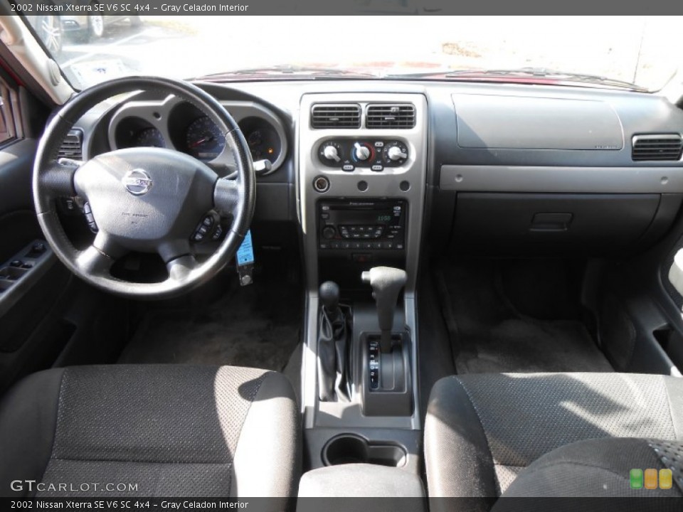 Gray Celadon Interior Dashboard for the 2002 Nissan Xterra SE V6 SC 4x4 #77145782
