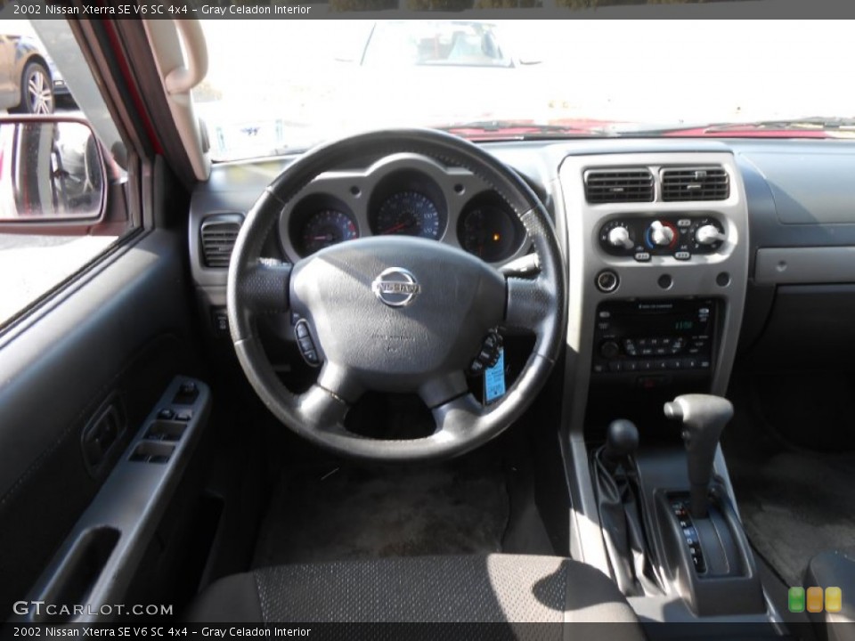 Gray Celadon Interior Dashboard for the 2002 Nissan Xterra SE V6 SC 4x4 #77145796