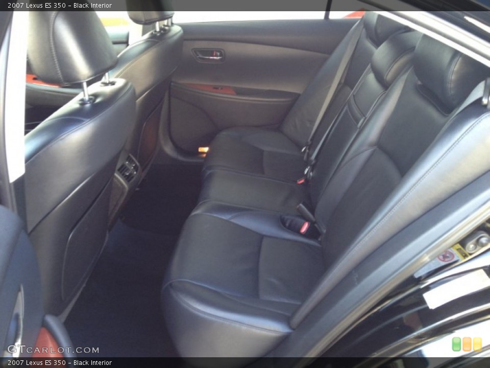 Black Interior Rear Seat for the 2007 Lexus ES 350 #77145926