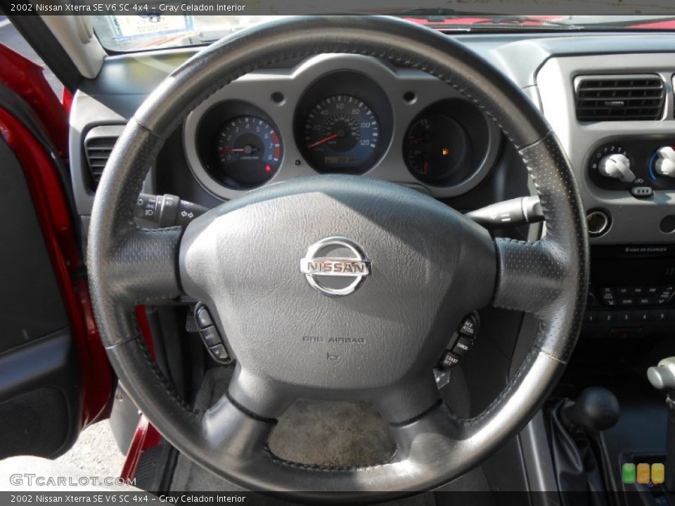 Gray Celadon Interior Steering Wheel for the 2002 Nissan Xterra SE V6 SC 4x4 #77145966