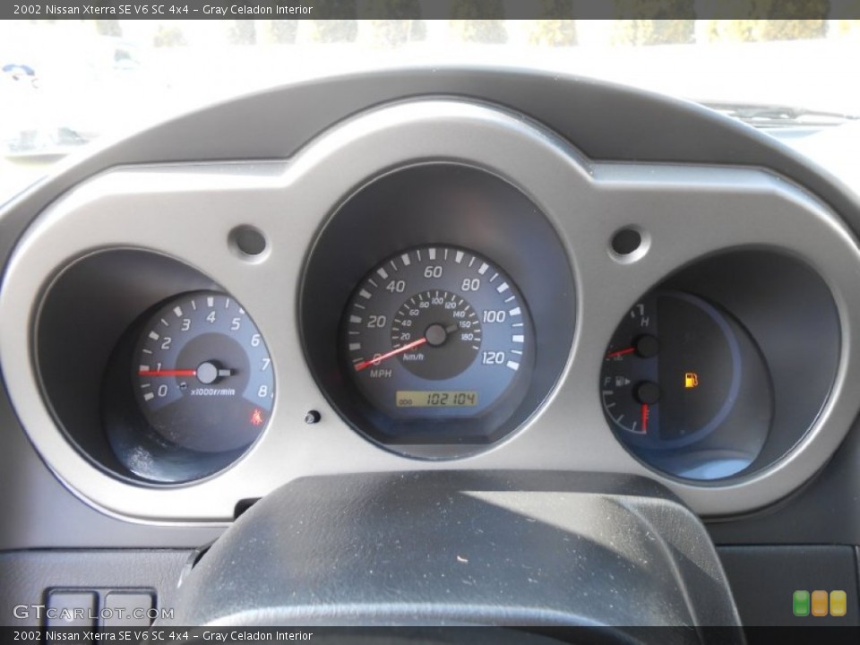 Gray Celadon Interior Gauges for the 2002 Nissan Xterra SE V6 SC 4x4 #77145981