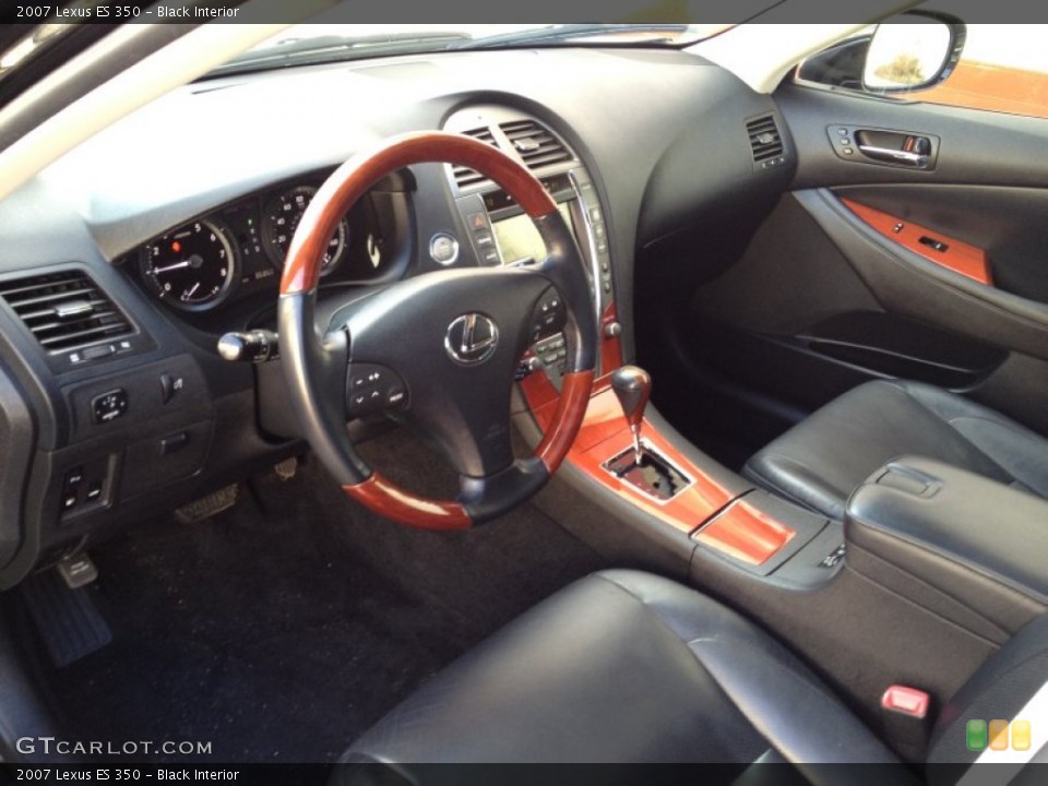 Black 2007 Lexus ES Interiors