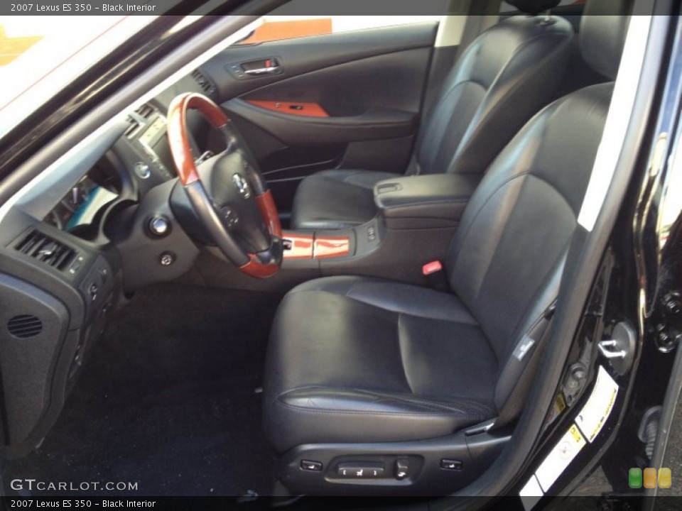 Black Interior Front Seat for the 2007 Lexus ES 350 #77146022