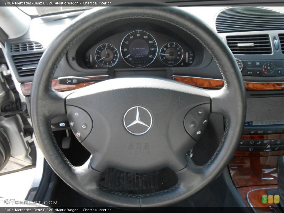 Charcoal Interior Steering Wheel for the 2004 Mercedes-Benz E 320 4Matic Wagon #77147696