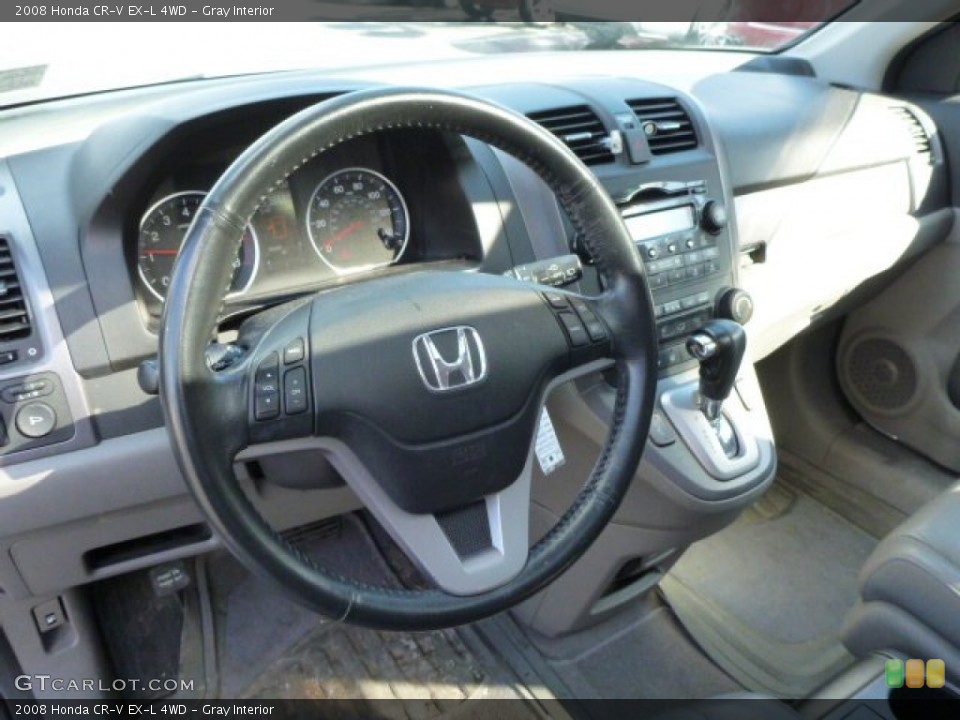 Gray Interior Dashboard for the 2008 Honda CR-V EX-L 4WD #77149964