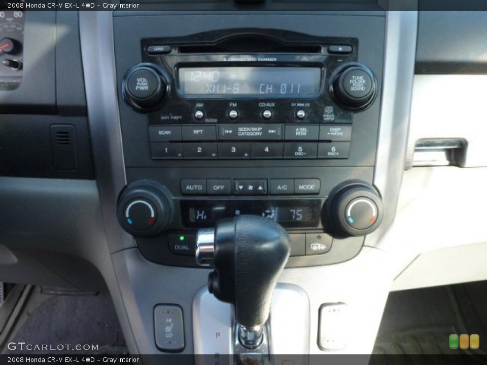 Gray Interior Controls for the 2008 Honda CR-V EX-L 4WD #77150175