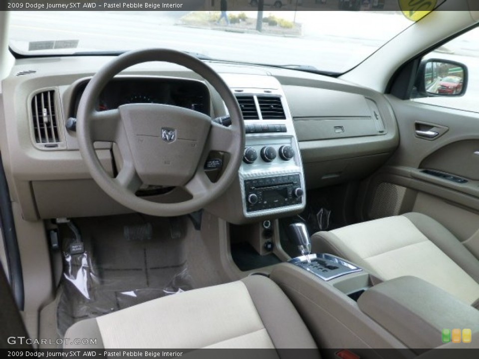 Pastel Pebble Beige Interior Prime Interior for the 2009 Dodge Journey SXT AWD #77150810