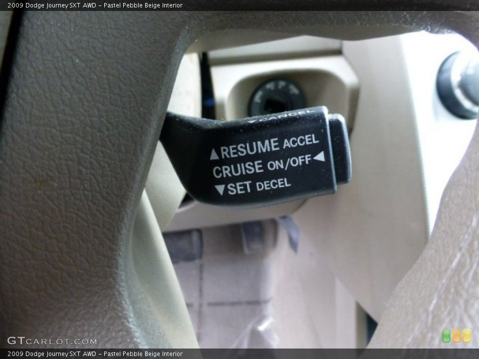 Pastel Pebble Beige Interior Controls for the 2009 Dodge Journey SXT AWD #77150881