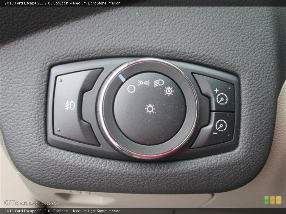 Medium Light Stone Interior Controls for the 2013 Ford Escape SEL 2.0L EcoBoost #77151704