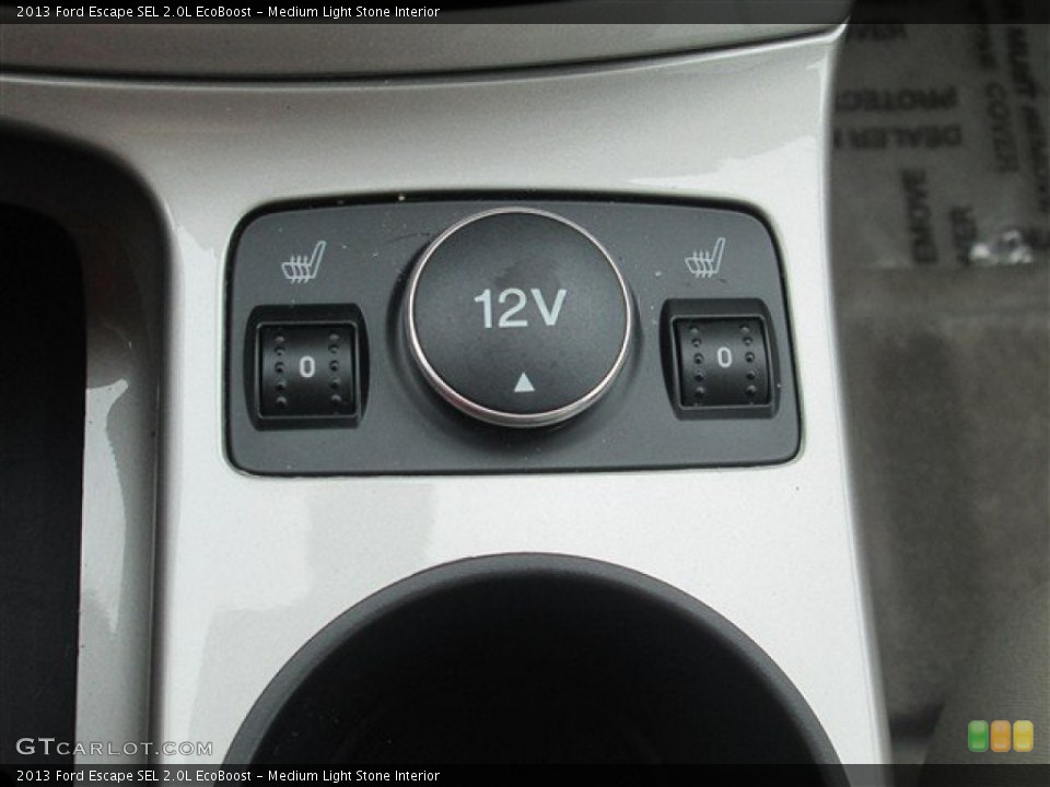 Medium Light Stone Interior Controls for the 2013 Ford Escape SEL 2.0L EcoBoost #77151752