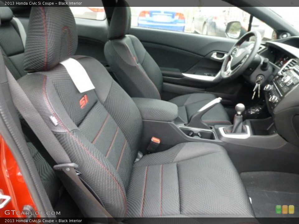 Black Interior Front Seat for the 2013 Honda Civic Si Coupe #77152387