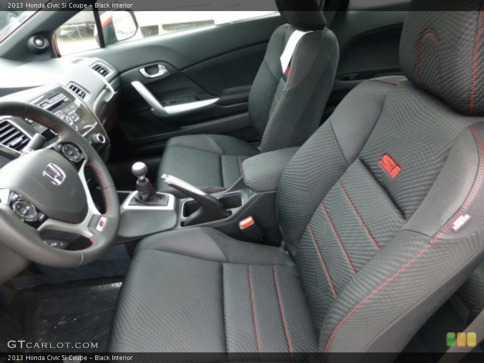 Black Interior Front Seat for the 2013 Honda Civic Si Coupe #77152466