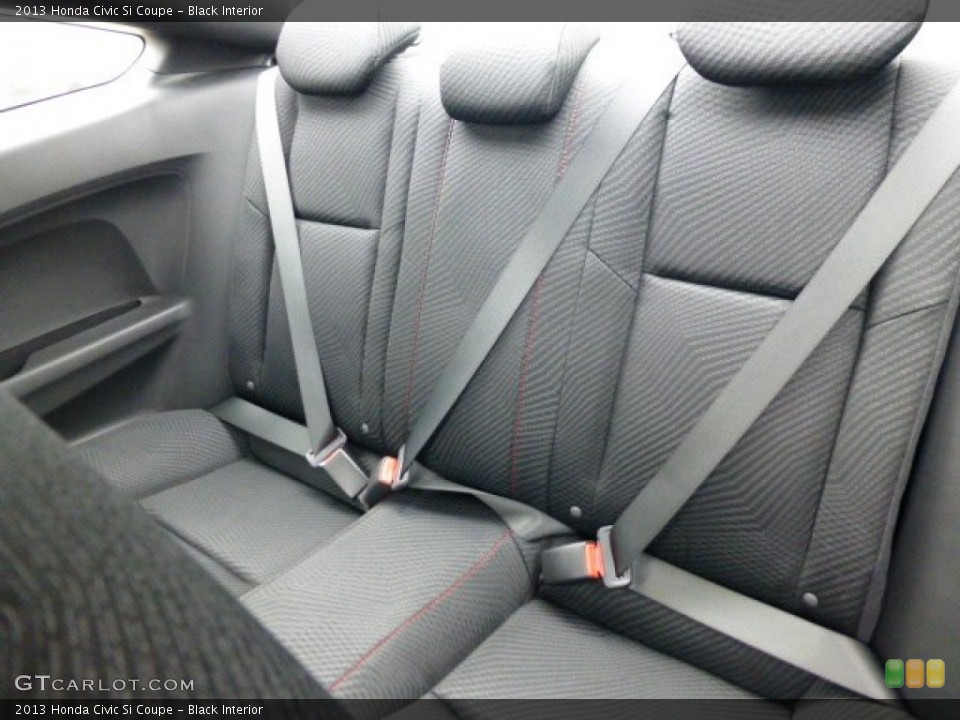 Black Interior Rear Seat for the 2013 Honda Civic Si Coupe #77152483