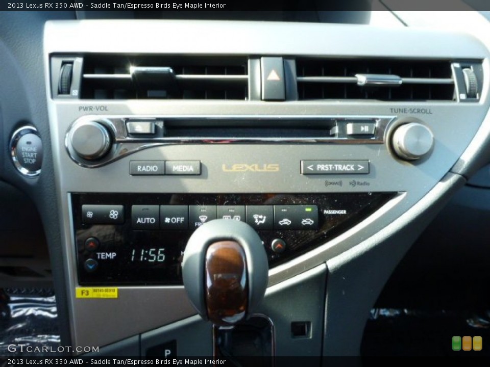 Saddle Tan/Espresso Birds Eye Maple Interior Controls for the 2013 Lexus RX 350 AWD #77152808