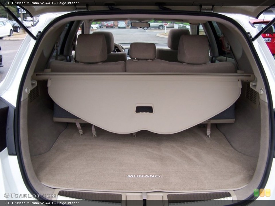 Beige Interior Trunk for the 2011 Nissan Murano SV AWD #77152901