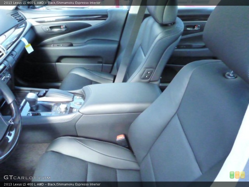 Black/Shimamoku Espresso Interior Photo for the 2013 Lexus LS 460 L AWD #77152973