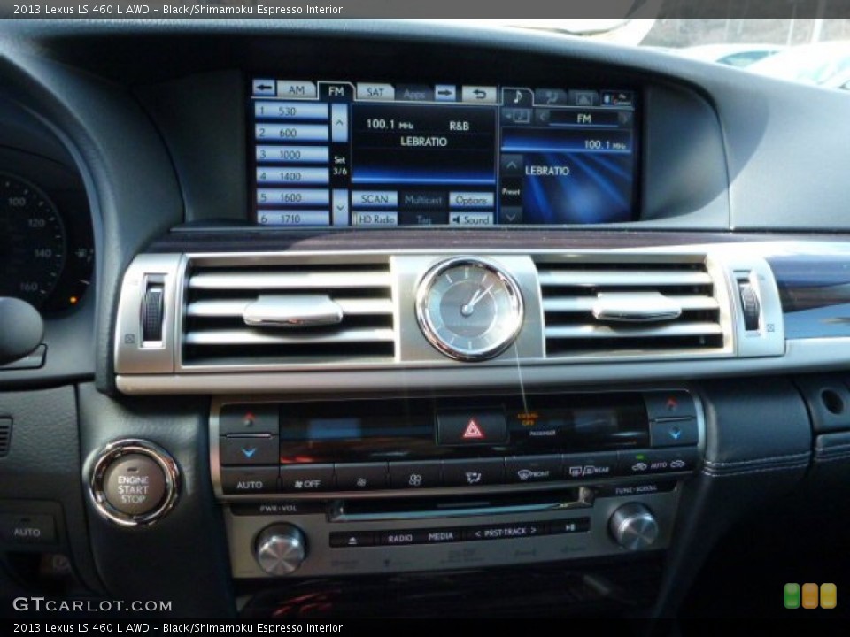 Black/Shimamoku Espresso Interior Controls for the 2013 Lexus LS 460 L AWD #77153138