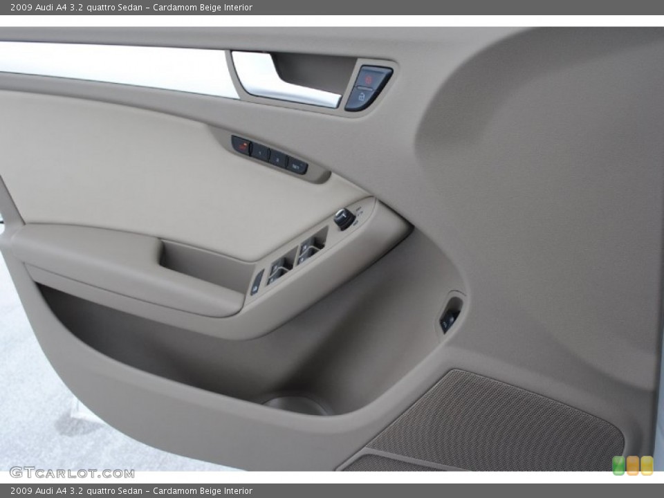 Cardamom Beige Interior Door Panel for the 2009 Audi A4 3.2 quattro Sedan #77153549