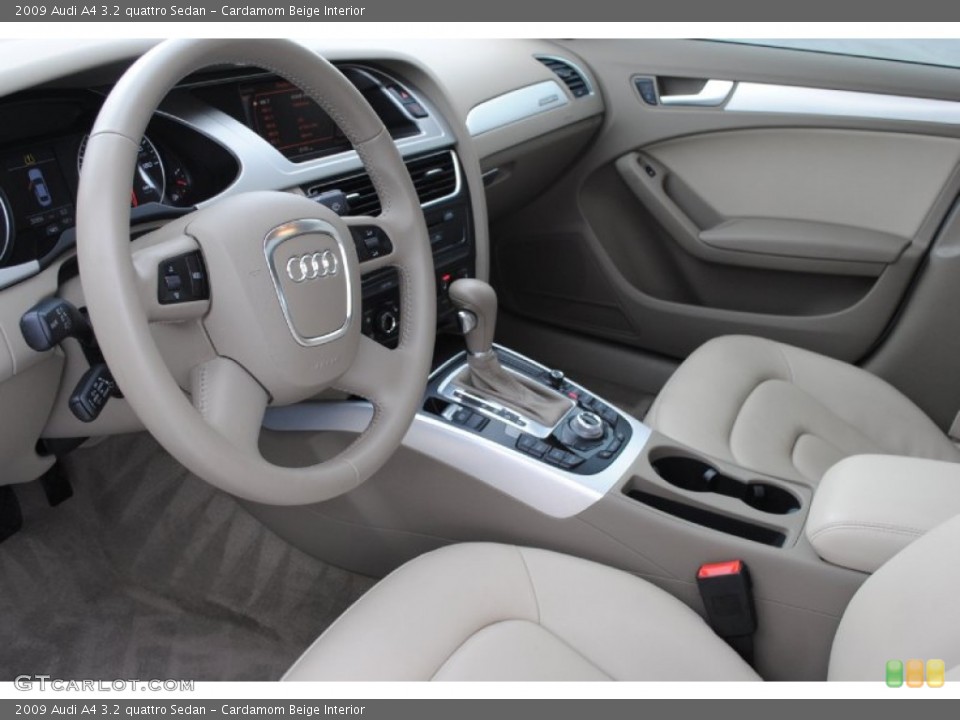 Cardamom Beige Interior Photo for the 2009 Audi A4 3.2 quattro Sedan #77153583