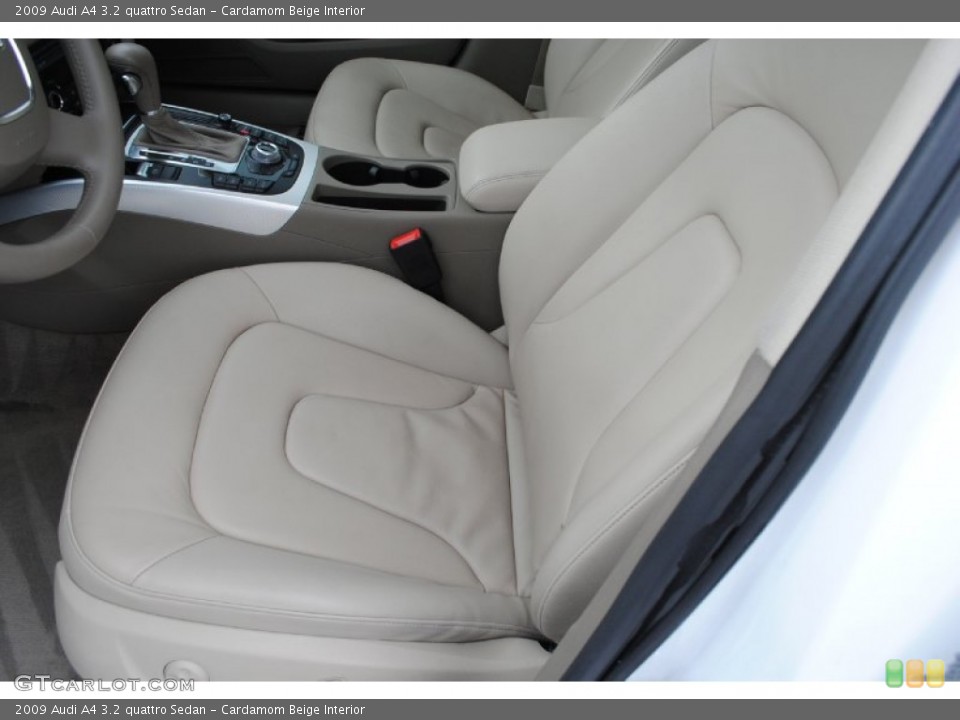 Cardamom Beige Interior Front Seat for the 2009 Audi A4 3.2 quattro Sedan #77153597
