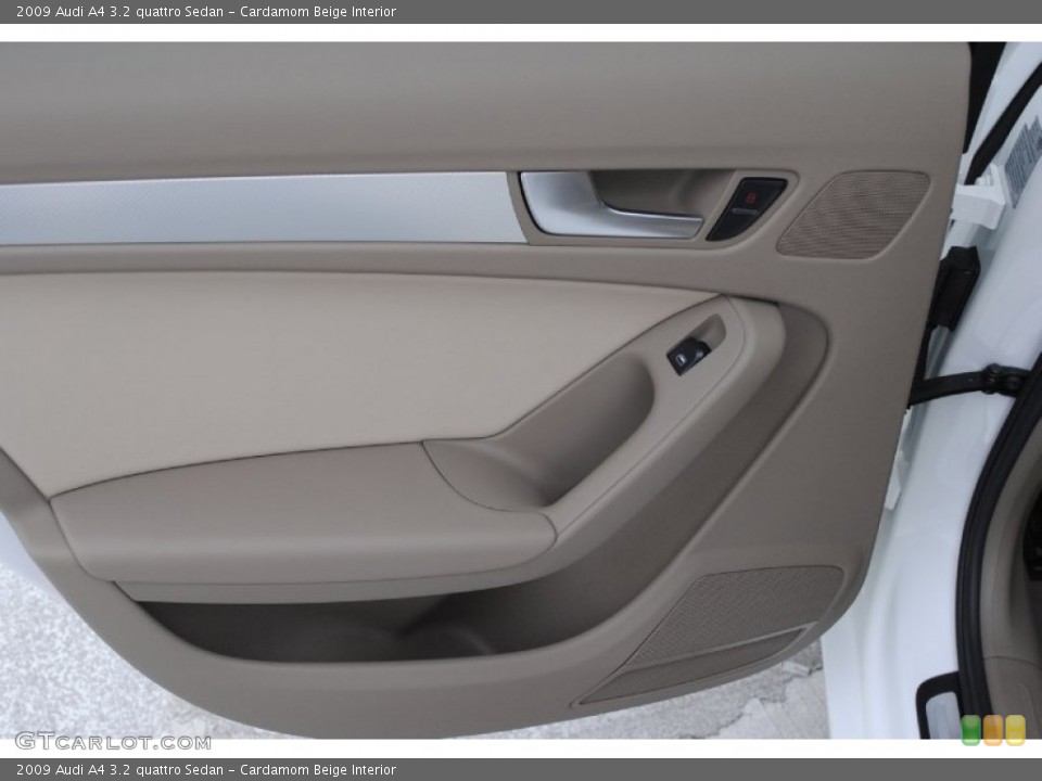 Cardamom Beige Interior Door Panel for the 2009 Audi A4 3.2 quattro Sedan #77153944