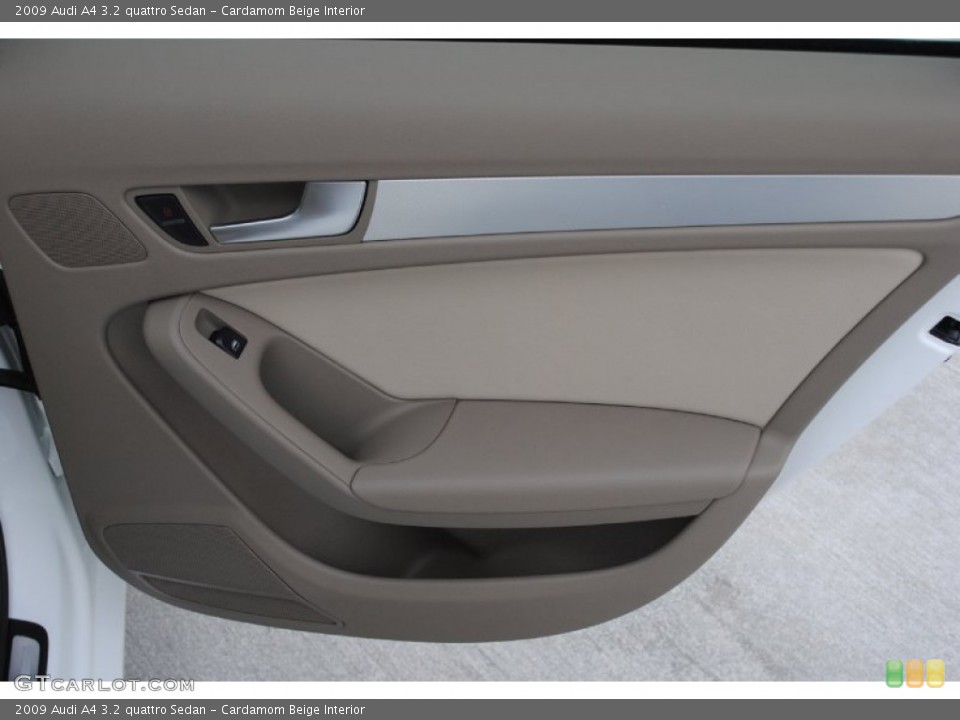 Cardamom Beige Interior Door Panel for the 2009 Audi A4 3.2 quattro Sedan #77154060