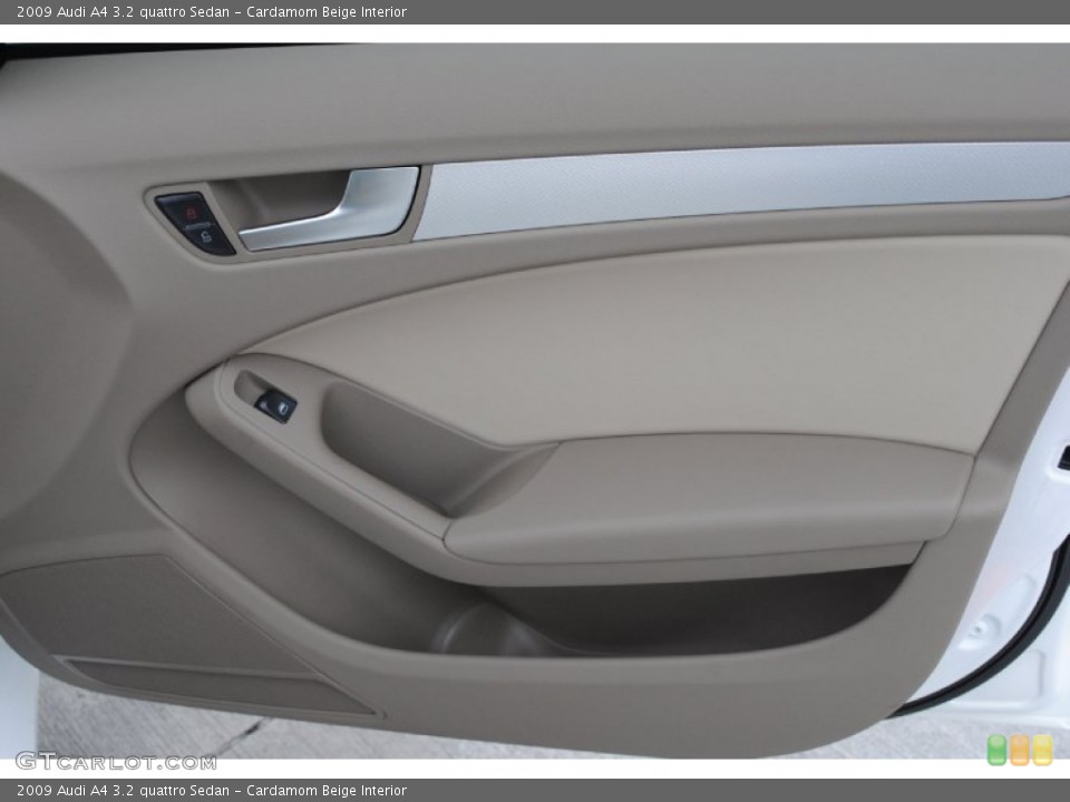 Cardamom Beige Interior Door Panel for the 2009 Audi A4 3.2 quattro Sedan #77154092