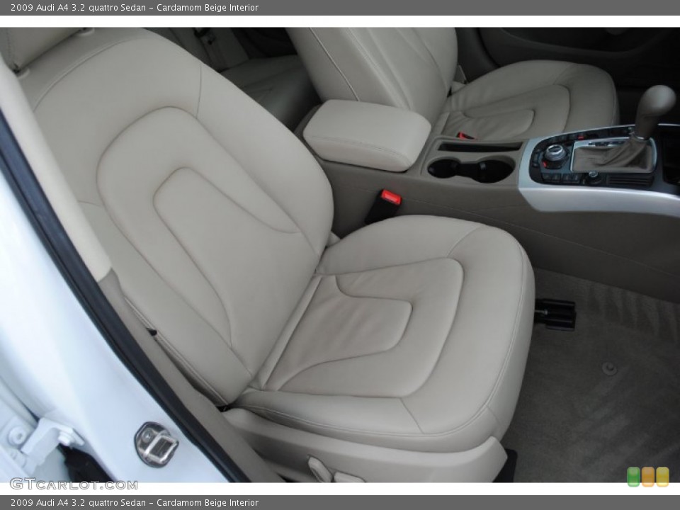 Cardamom Beige Interior Front Seat for the 2009 Audi A4 3.2 quattro Sedan #77154126