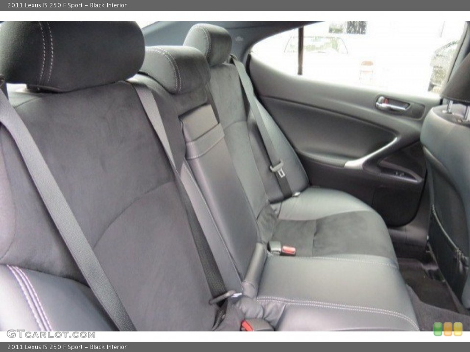 Black Interior Rear Seat for the 2011 Lexus IS 250 F Sport #77154423