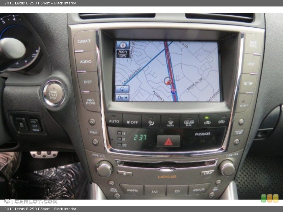 Black Interior Navigation for the 2011 Lexus IS 250 F Sport #77154437