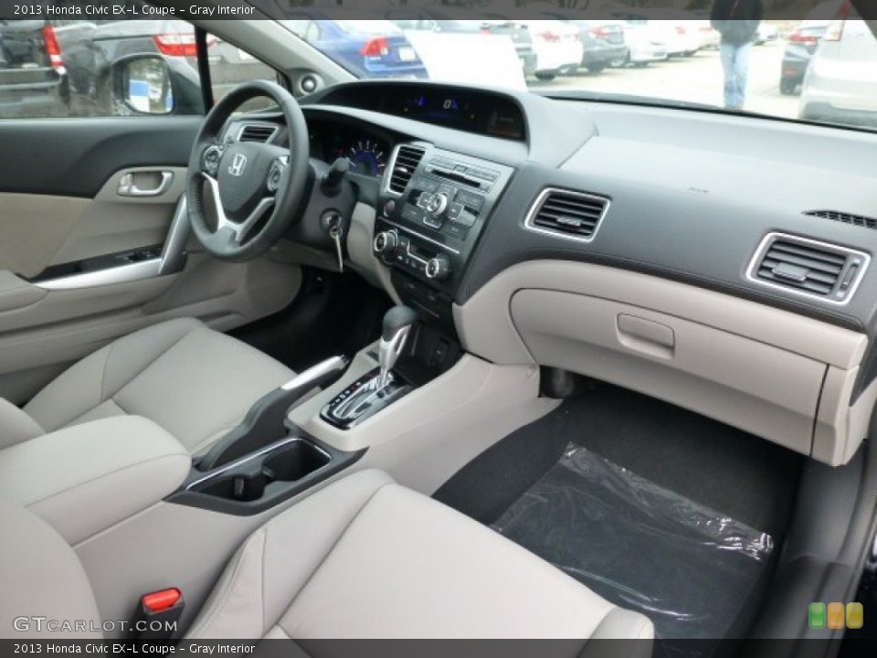 Gray Interior Photo for the 2013 Honda Civic EX-L Coupe #77154670