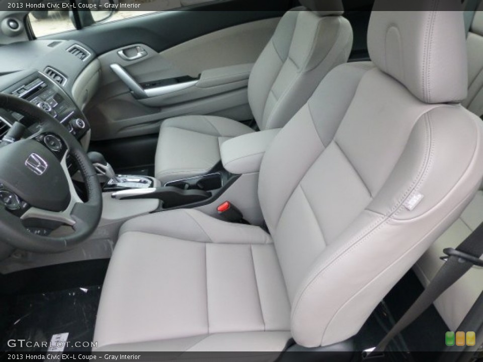Gray Interior Front Seat for the 2013 Honda Civic EX-L Coupe #77154695