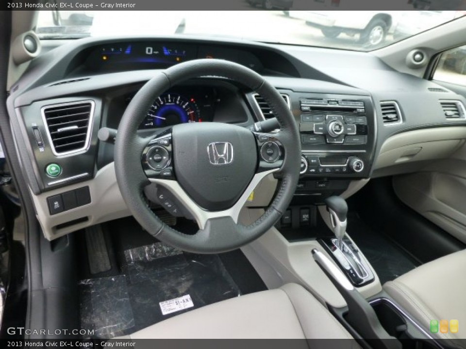 Gray Interior Dashboard for the 2013 Honda Civic EX-L Coupe #77154722