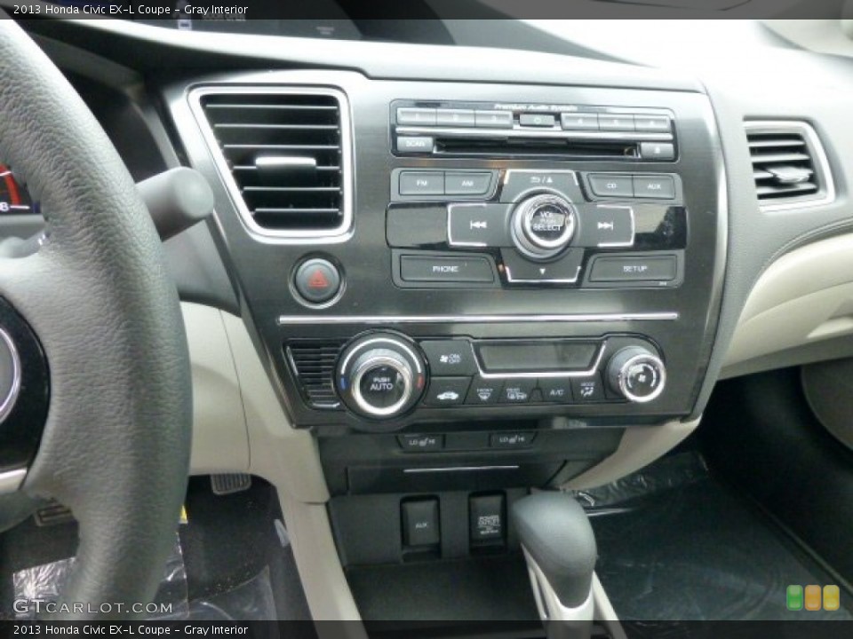 Gray Interior Controls for the 2013 Honda Civic EX-L Coupe #77154759